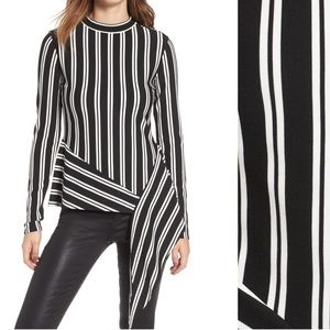 Leith asymmetrical hem top M